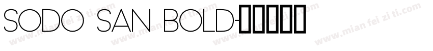 sodo san bold字体转换